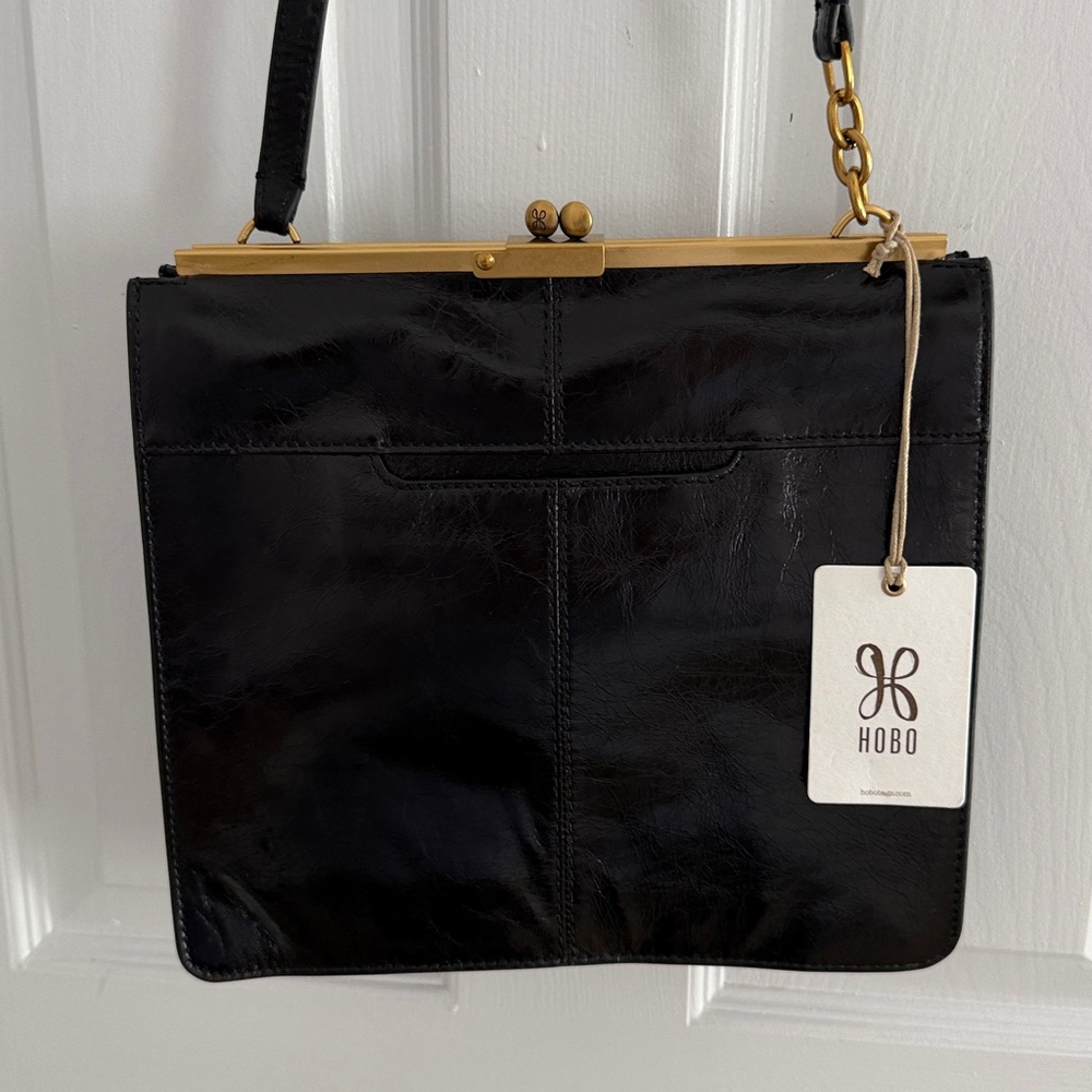 NWT HOBO Vivian Large Black Shoulder Bag